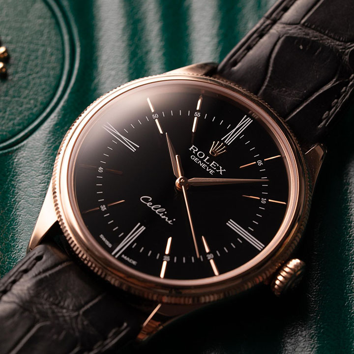 Rolex Cellini Men’s 39mm m50505-0009 Automatic Leather Strap