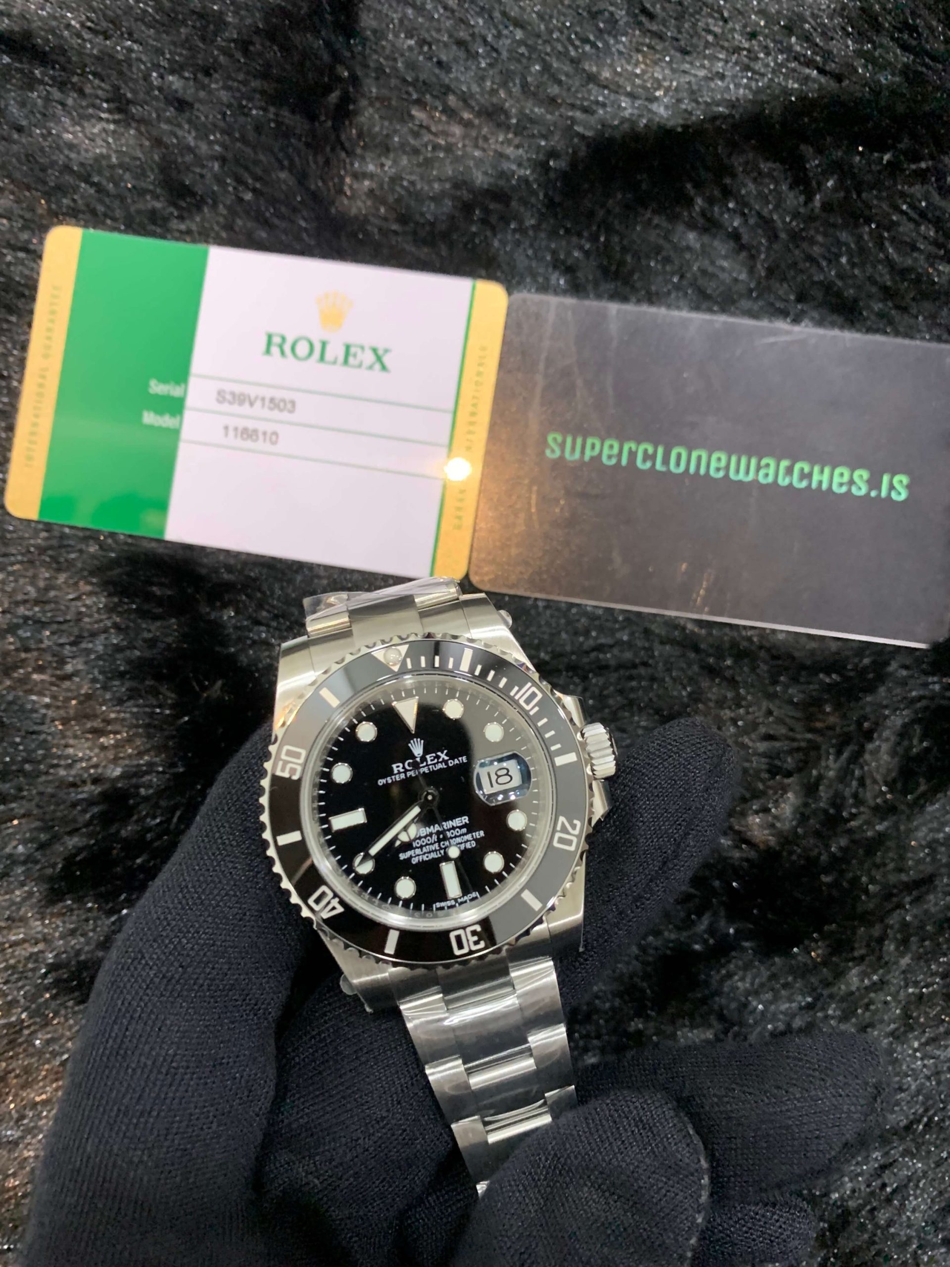 Rolex Submariner 116610 Super Clone Black Face