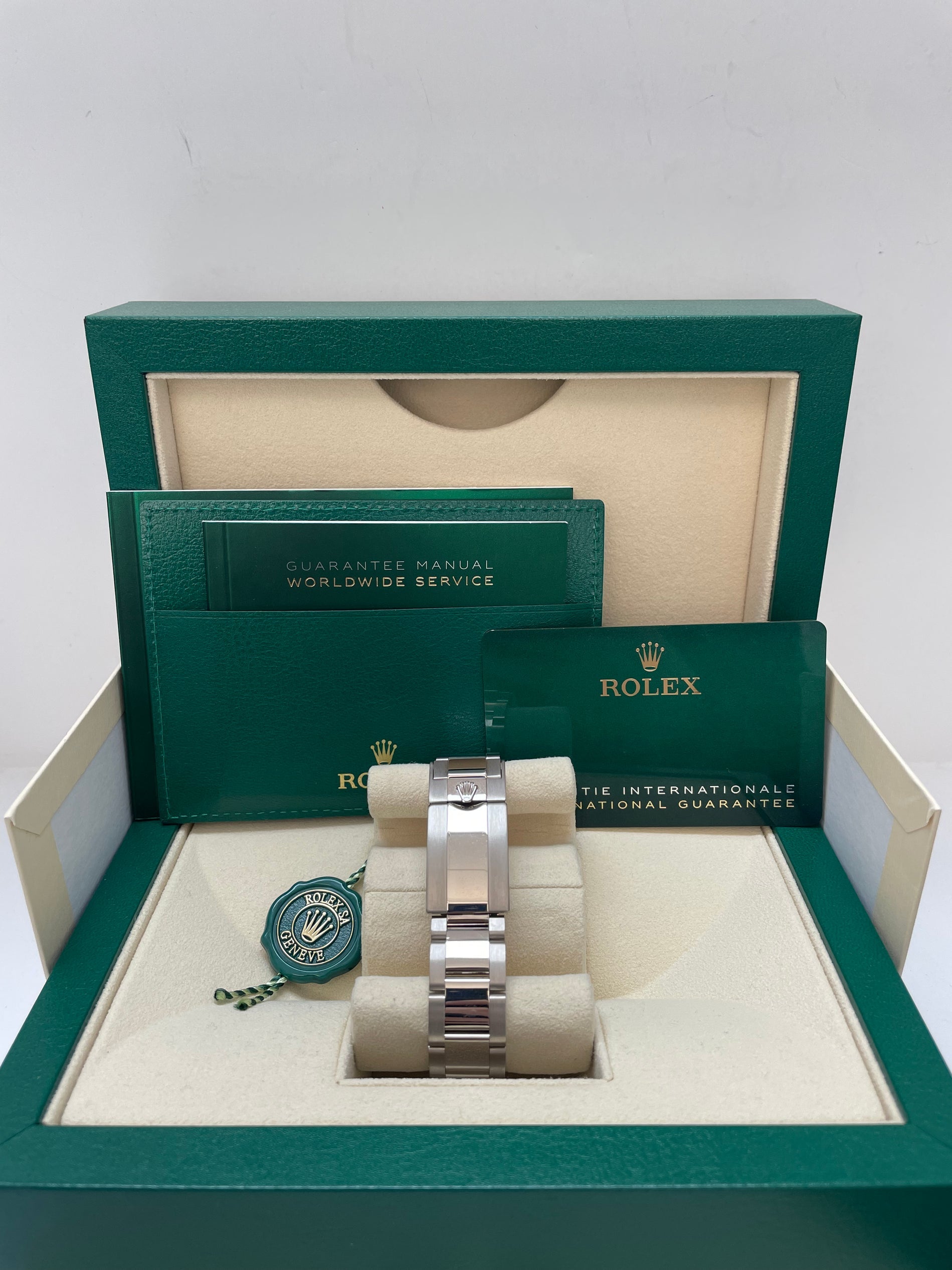 Rolex Steel GMT-Master II 40 Watch - Blue And Red Pepsi Bezel - Black Dial - Oyster Bracelet (Ref# 126710BLRO)