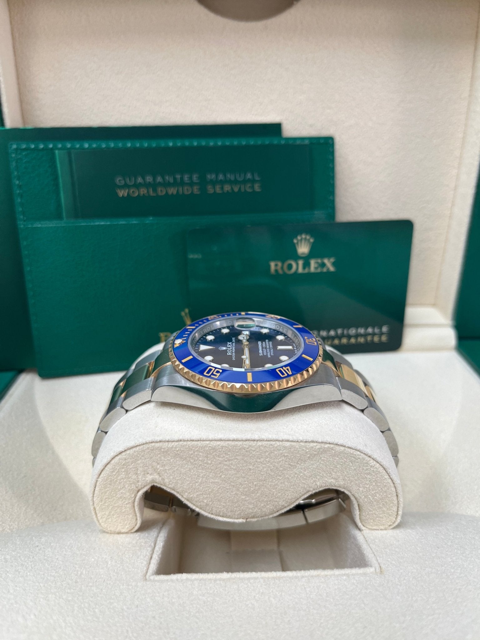 Rolex Submariner Two-Tone Yellow Gold & Steel Rolesor - Blue Dial Ceramic Bezel (Ref# 126613LB)