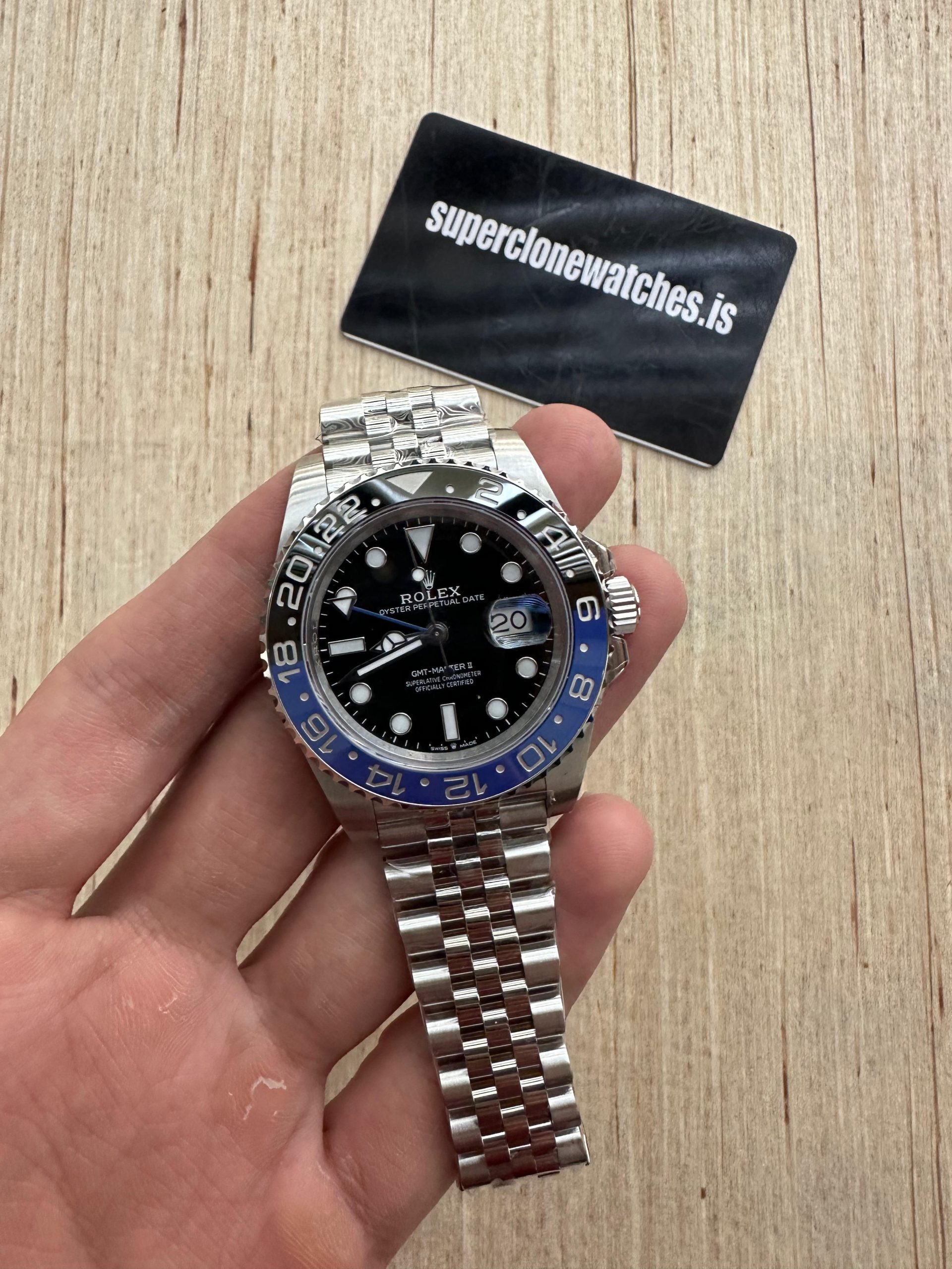 Rolex GMT Master 2 Batman Super Clone Ref126710BLRO Swiss 3285 Movement