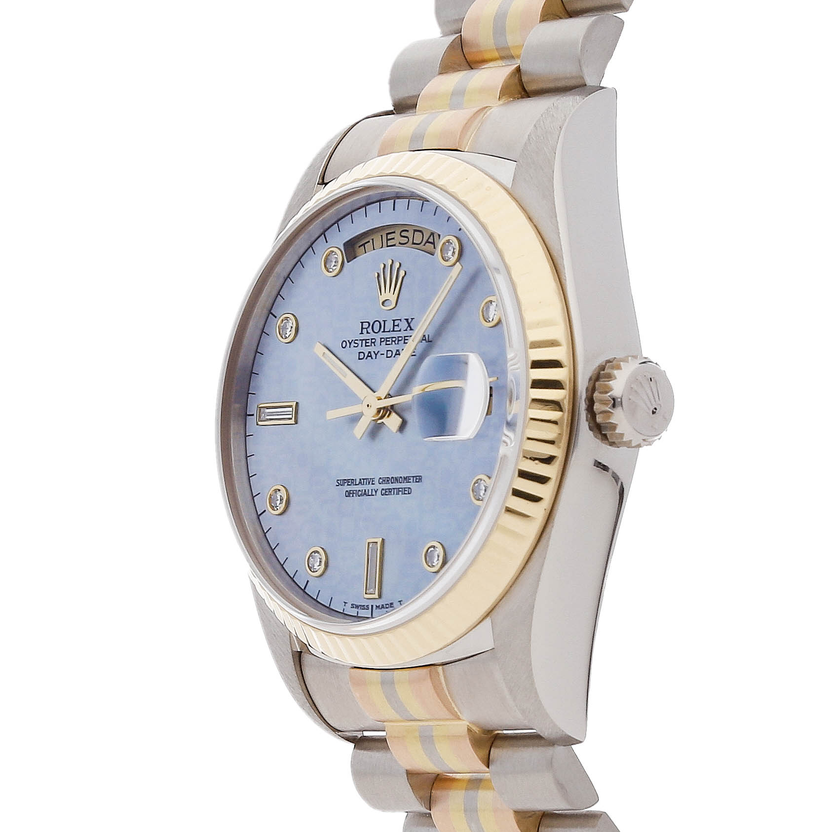 Rolex Super Clone Watch : Day-Date 18039BIC BLU MOP JUB DIA PRS