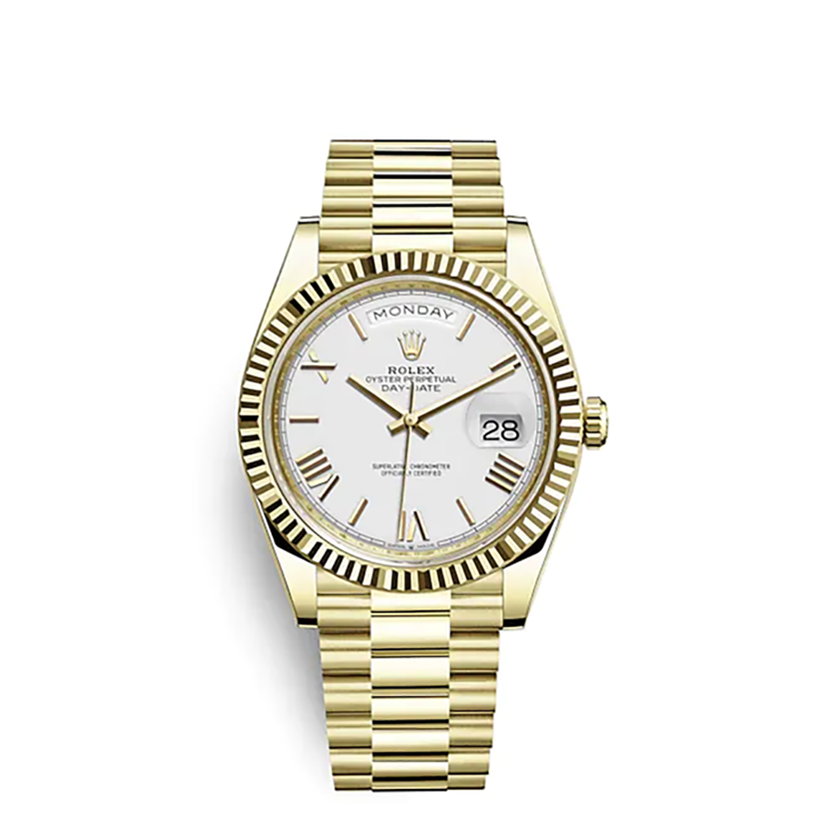 Rolex Day-Date 40 White/18 carat yellow gold Ø40 mm