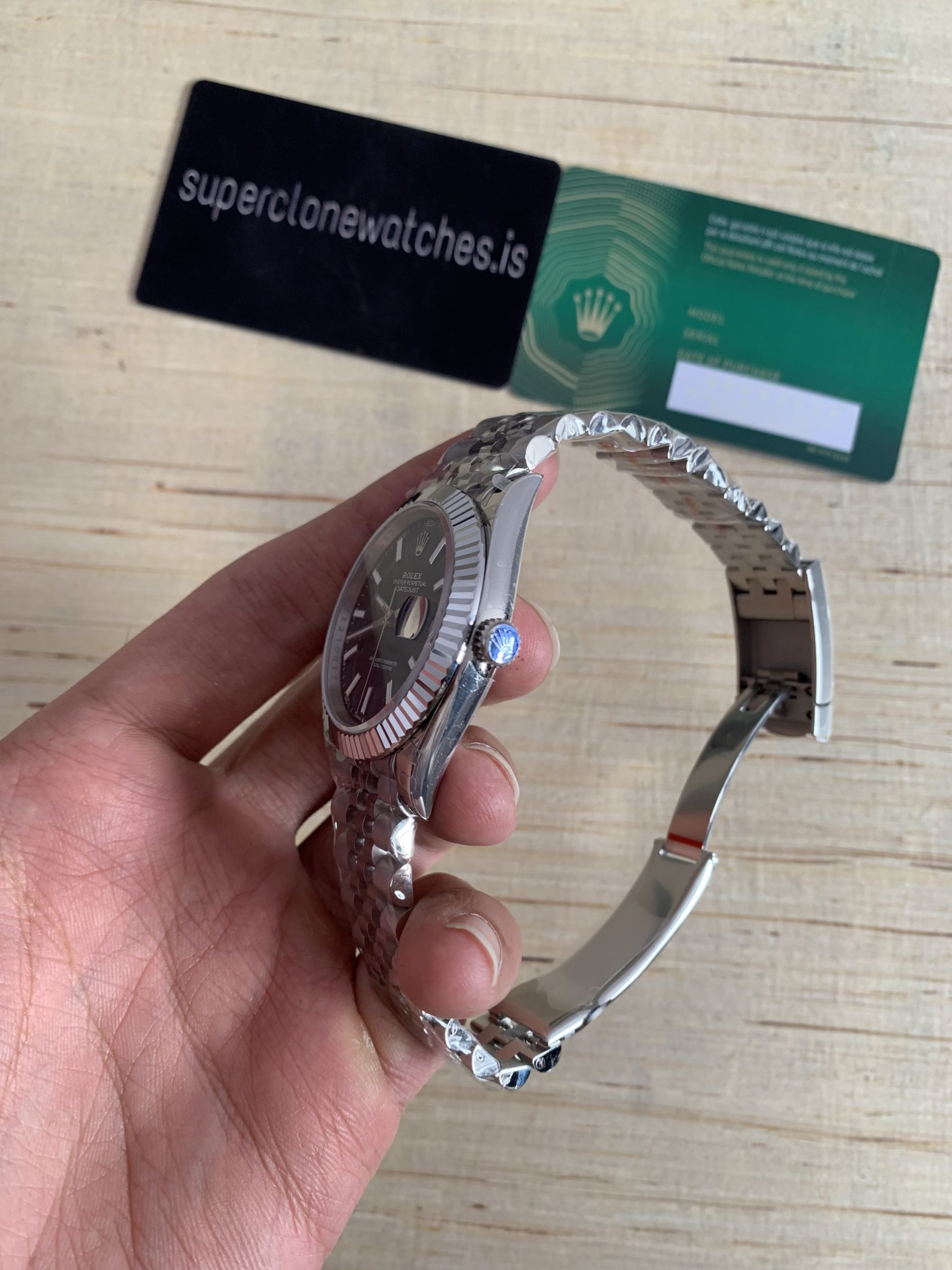 41 MM Rolex Datejust Blue Dial Clone 904L Stainless Steel