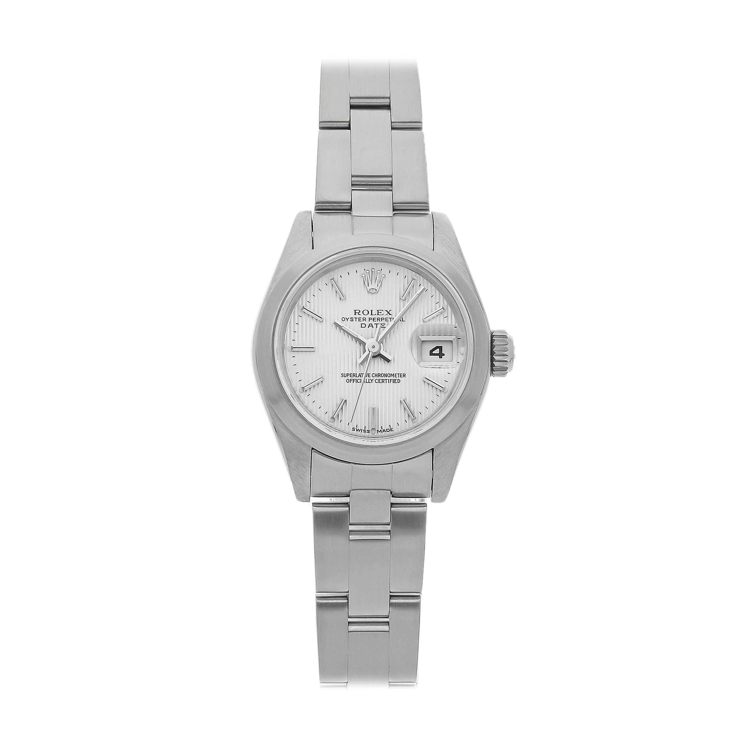 Rolex Super Clone Watch : Oyster Perpetual Date 79160 SLV TAP OYS