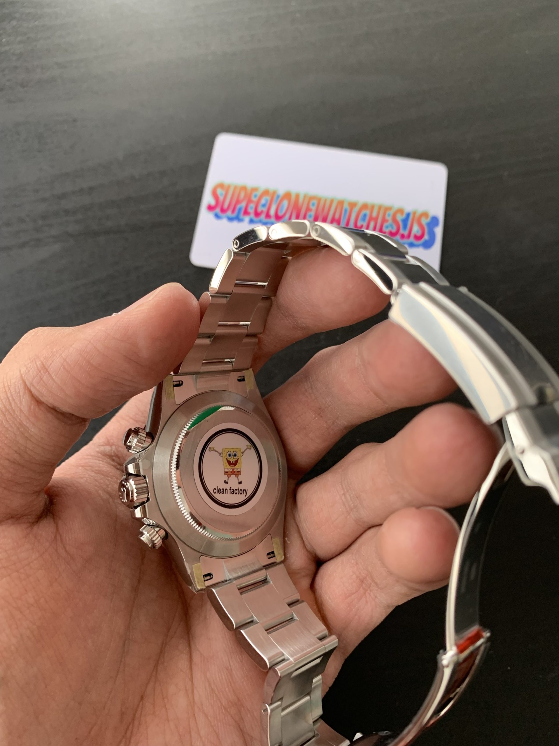 Rolex Daytona Ref.116520 Black Dial Superclone 4130 Movement