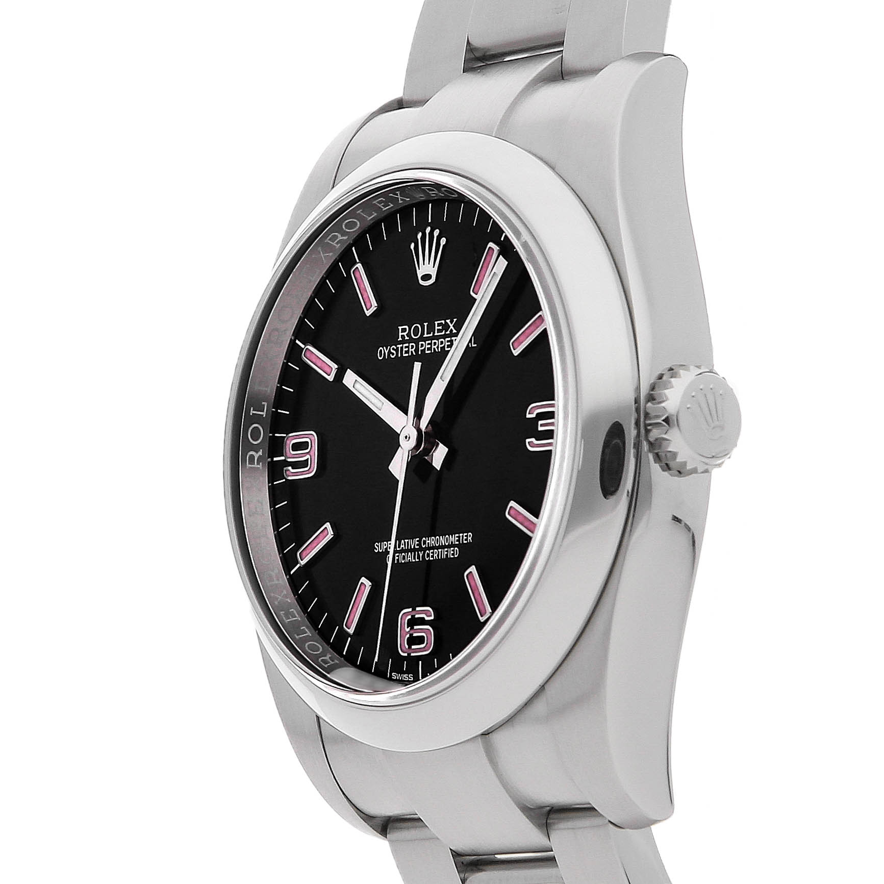 Rolex Super Clone Watch : Oyster Perpetual 116000 BLK PNK OYS