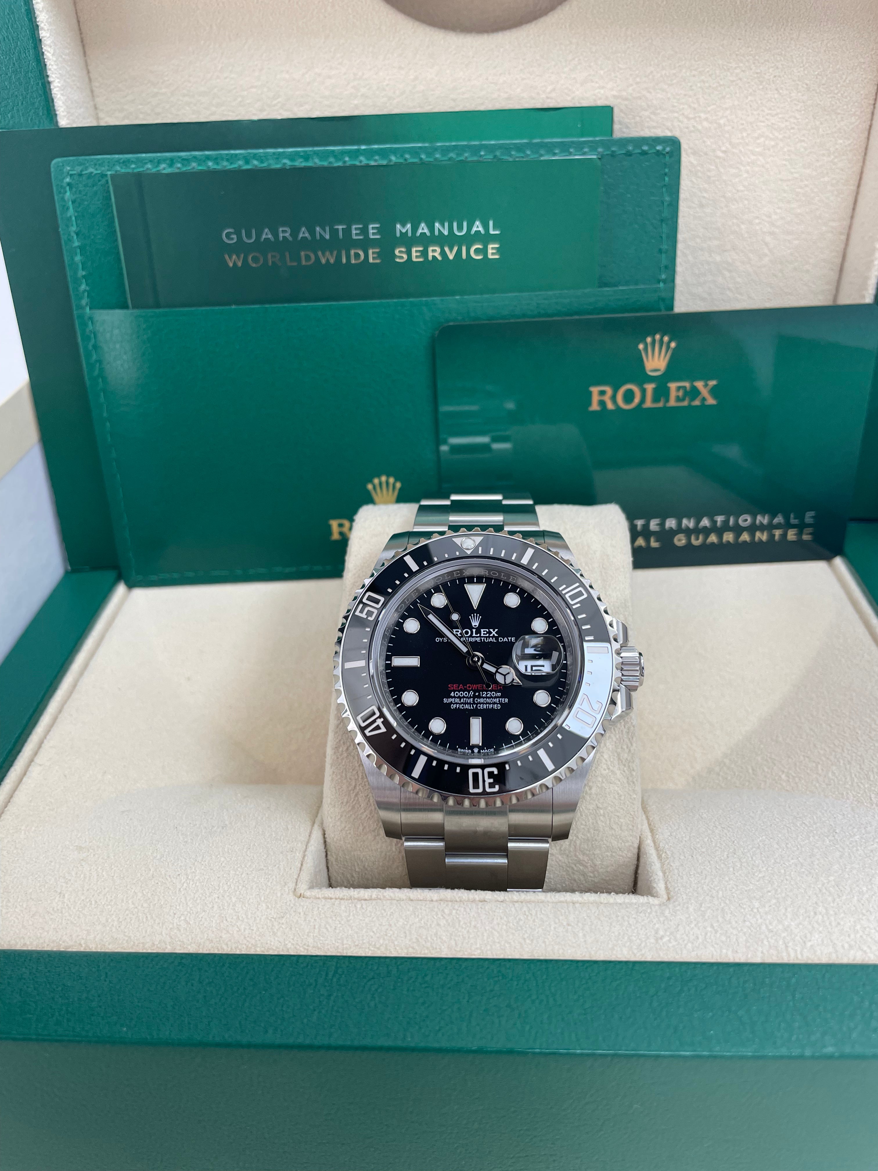 Rolex Sea-Dweller 43 Stainless Steel/ Black Dial/ Ceramic RED 50th Anniversary (Ref# 126600)