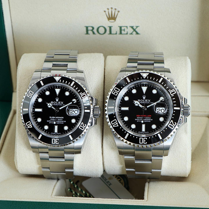 Rolex Sea-Dweller Silver Black Dial 43mm m126600-0001