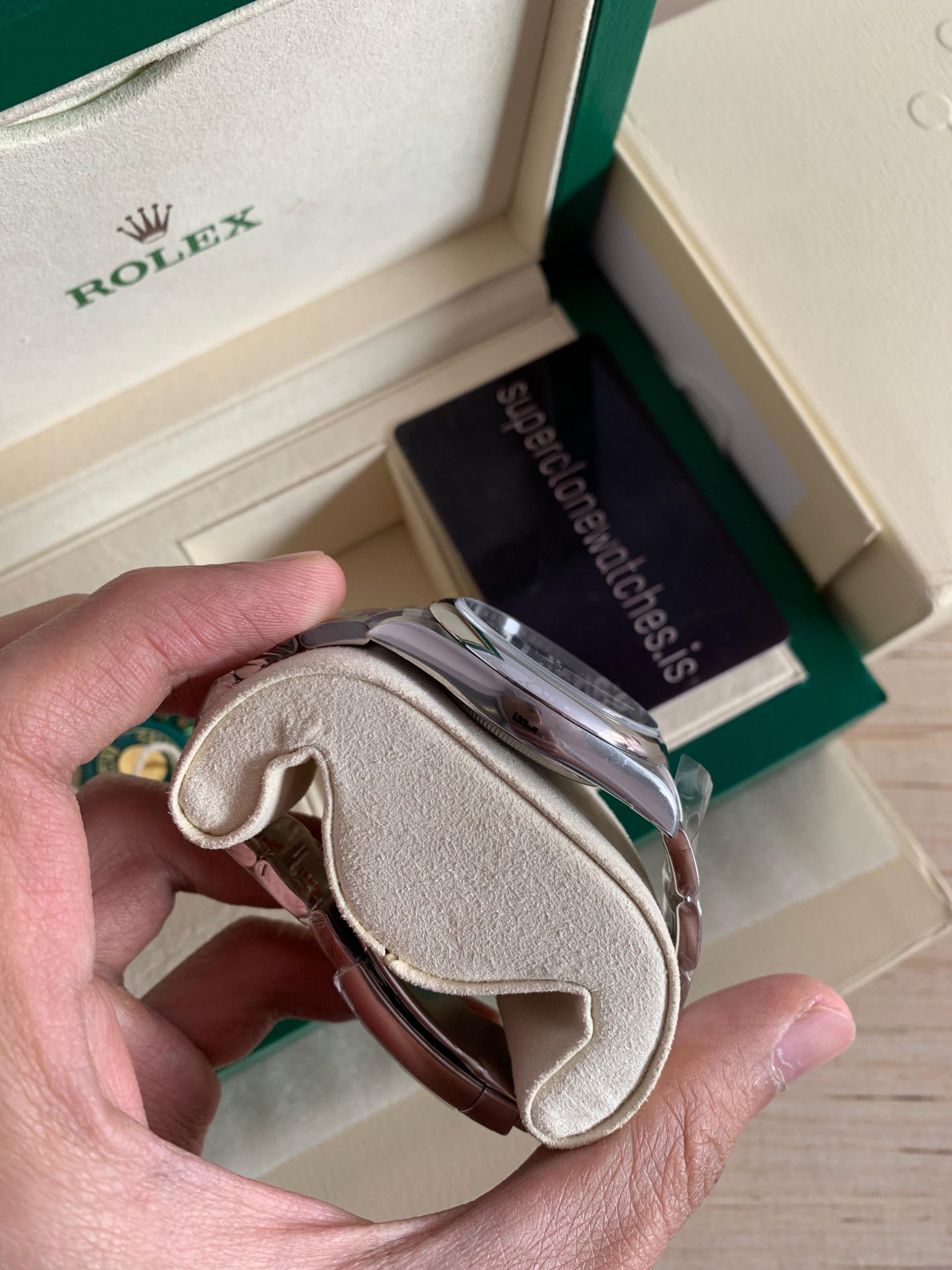 Rolex Oyster Perpetual 41 Blue Dial Super Copy 3230 Movement