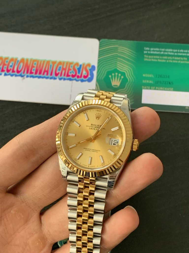 Rolex Datejust 41 Super Clone two-tone Champagne Dial