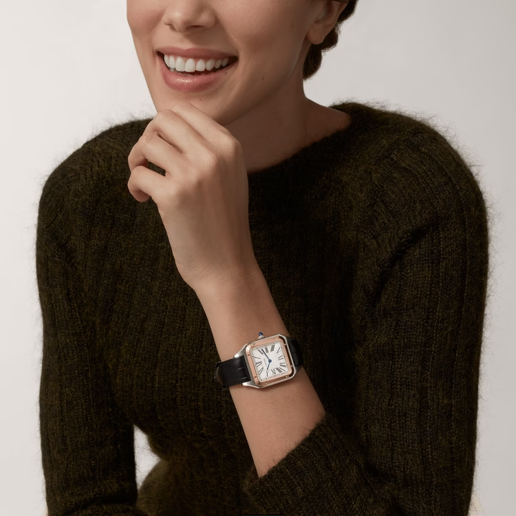 CARTIER SANTOS-DUMONT Rose Gold Mix XL Model 46mm W2SA0017