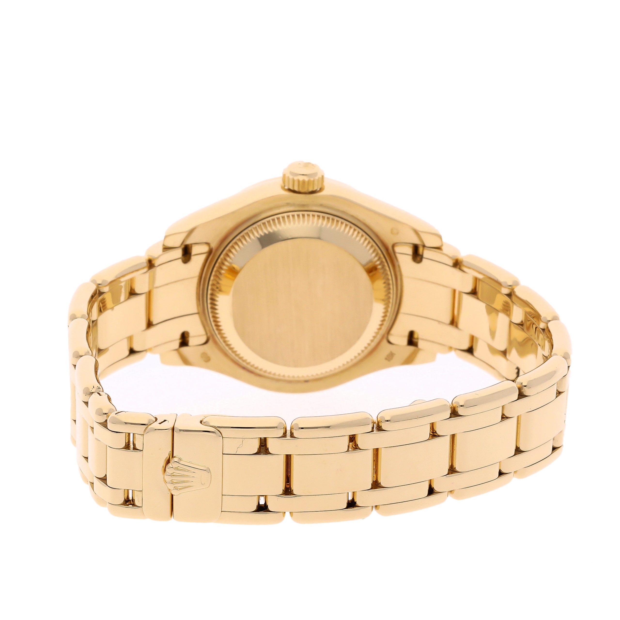 Rolex Super Clone Watch : Datejust Pearlmaster 69318 WHT ROM PRL