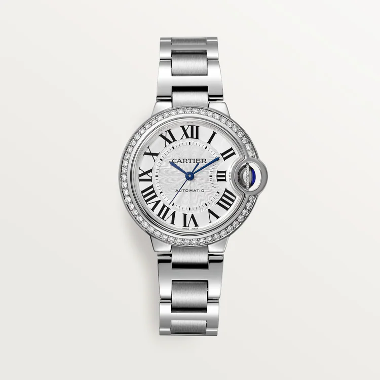 CARTIER BALLON BLEU Diamond Watch 33mm W4BB0023