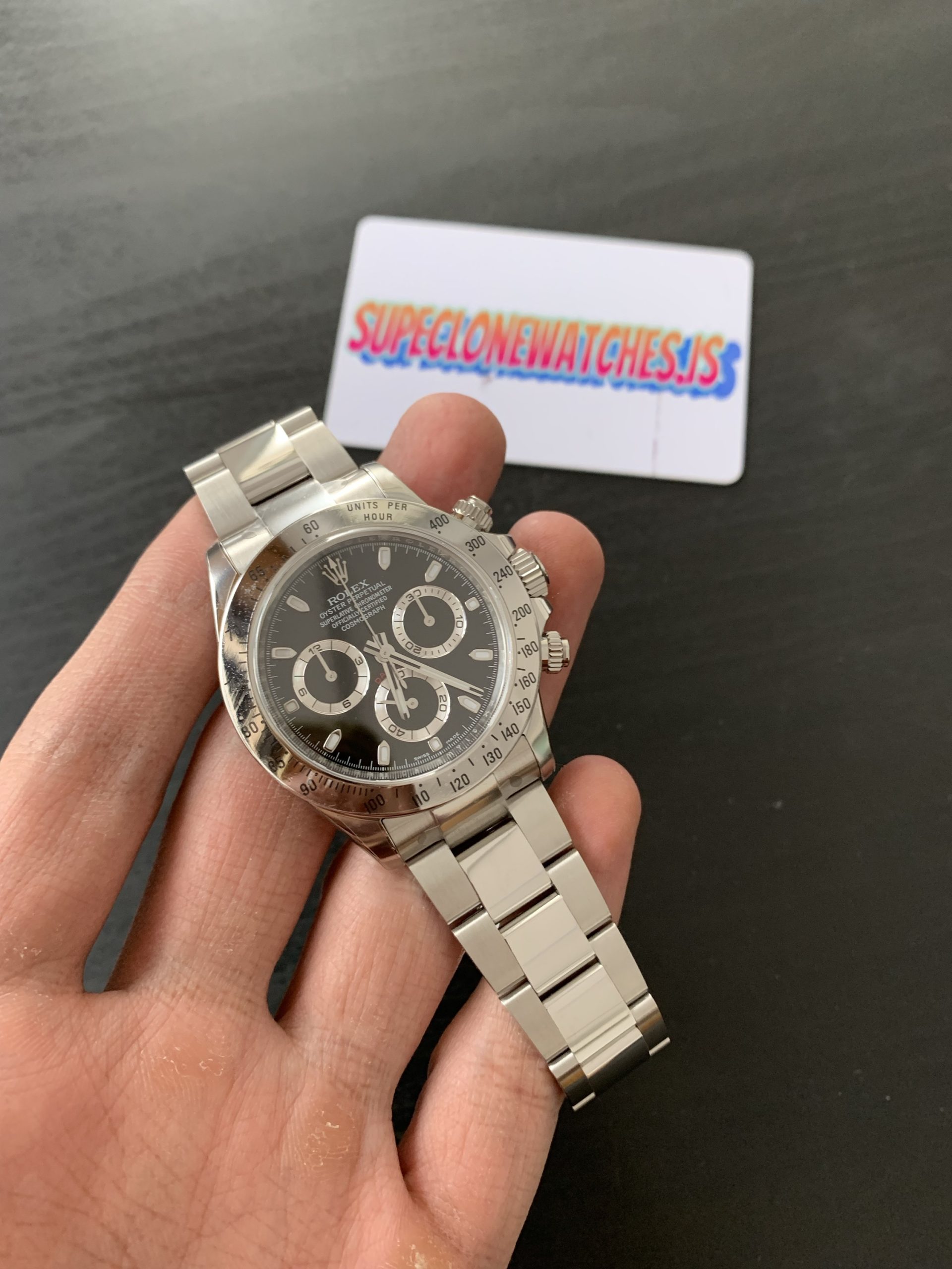 Rolex Daytona Ref.116520 Black Dial Superclone 4130 Movement