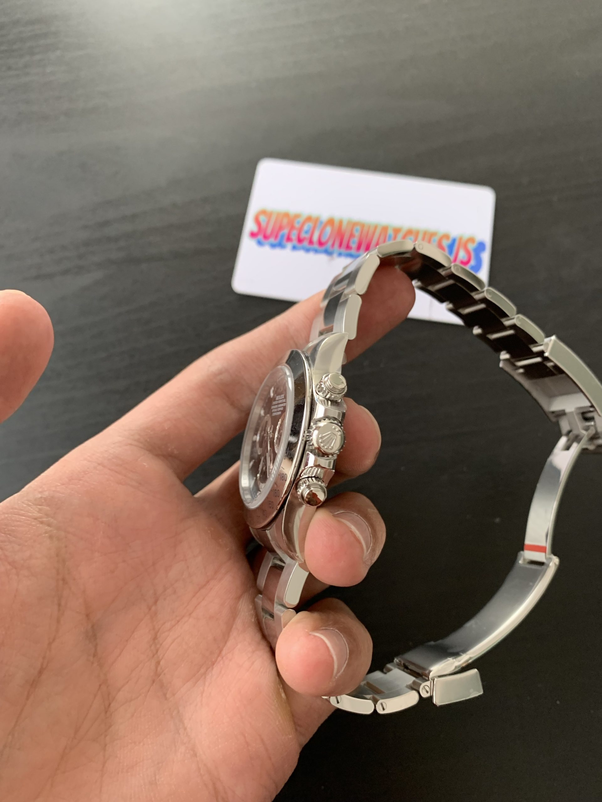 Rolex Daytona Ref.116520 Black Dial Superclone 4130 Movement