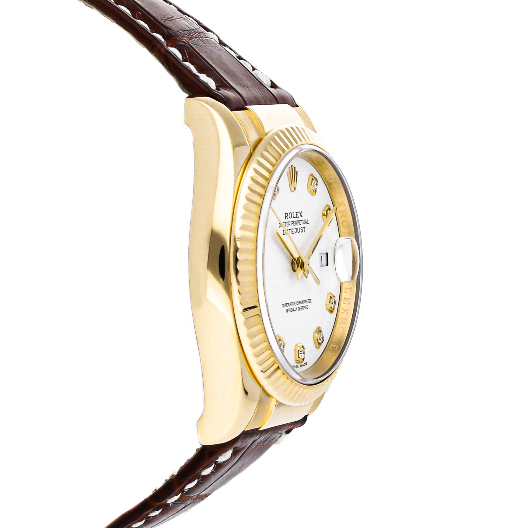 Rolex Super Clone Watch : Datejust 116138 WHT DI DB