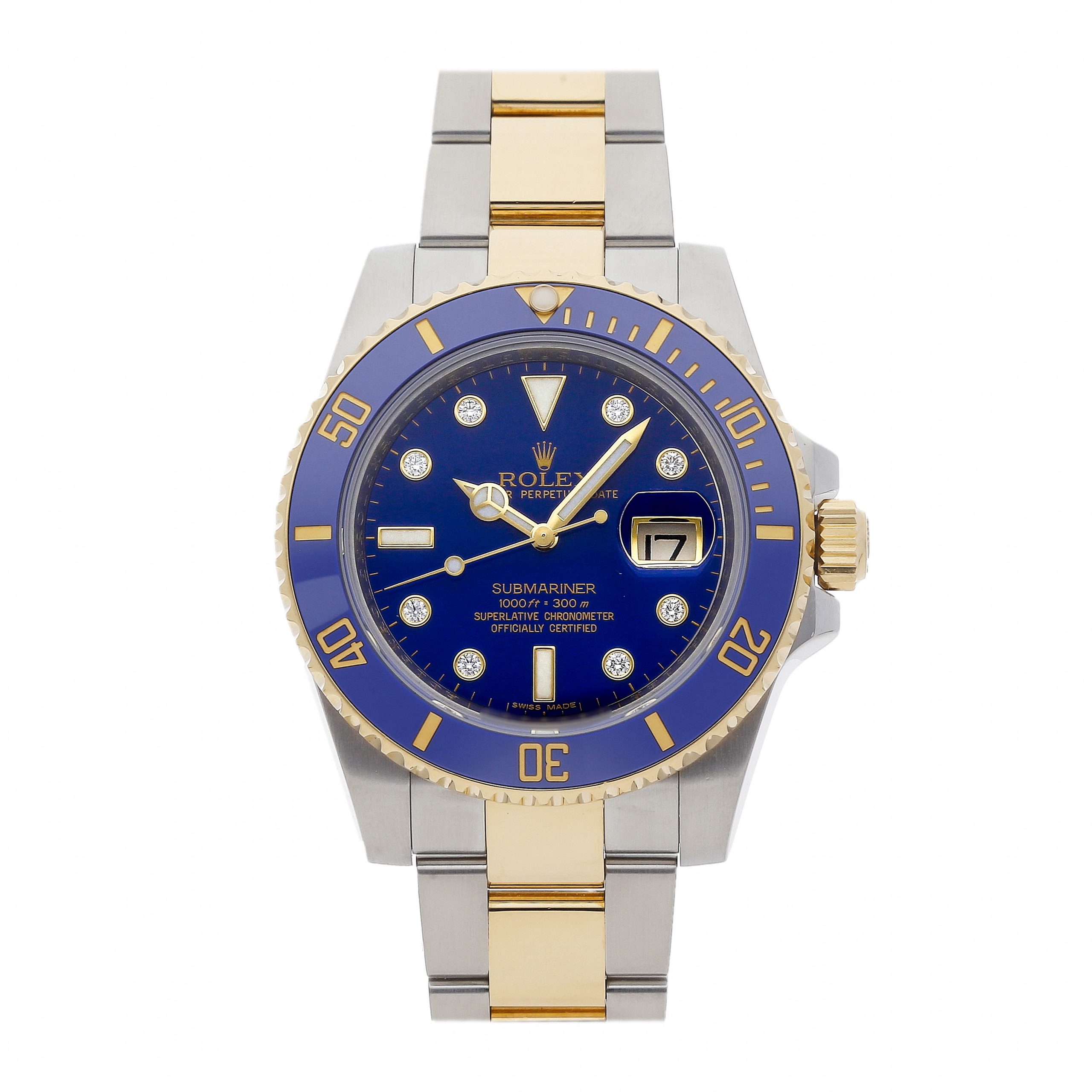 Rolex Super Clone Watch : Submariner Date 116613LB BLU DIA OYS
