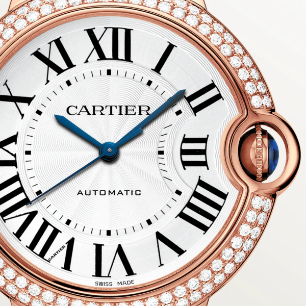CARTIER BALLON BLEU Diamond Rose Gold 36mm WJBB0067