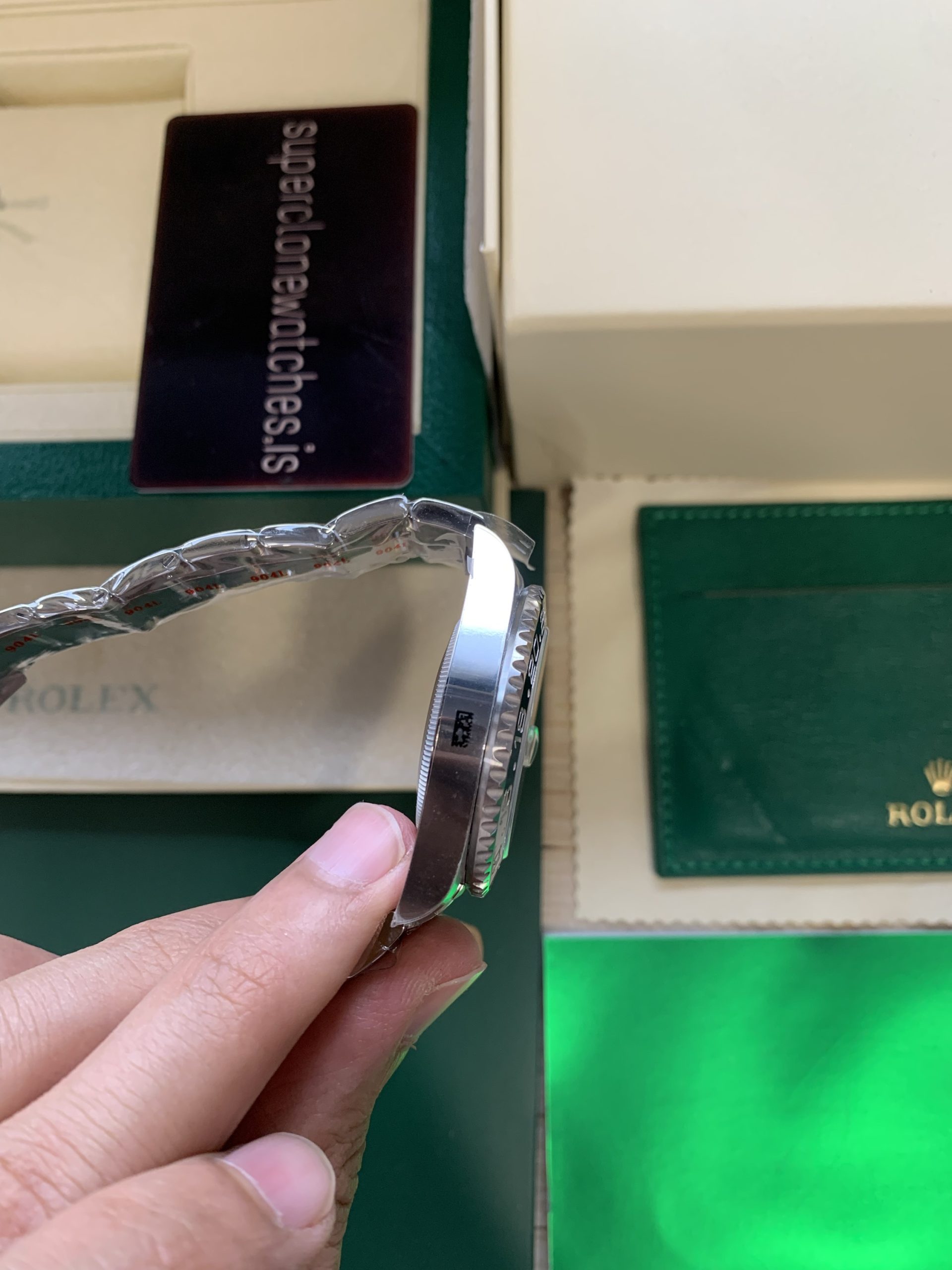 Rolex Bruce Wayne Replica GMT Master 2 904L Stainless steel Oyster Bracelet 3285 Movement