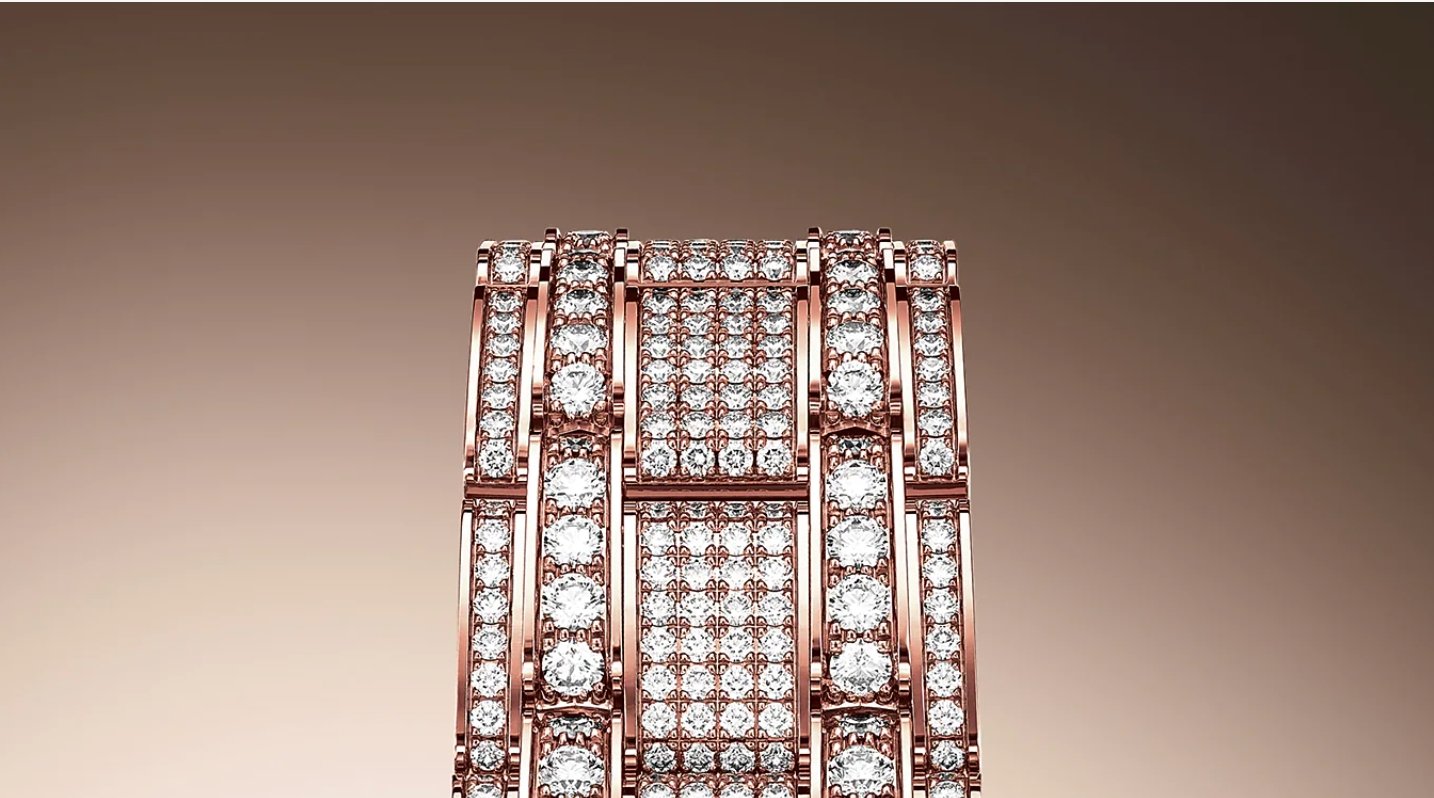 Rolex Pearlmaster 39 Everose Gold Paved Diamond dial Diamond-set bezel Pearlmaster bracelet (Reference 86405RBR)