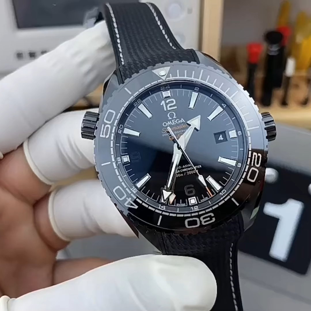 Omega Seamaster Planet Ocean 600 Meters Co-Axial Black Dial Men's Watch