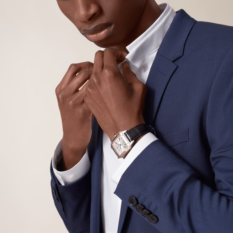 CARTIER SANTOS-DUMONT Rose Gold Mix XL Model 46mm W2SA0017