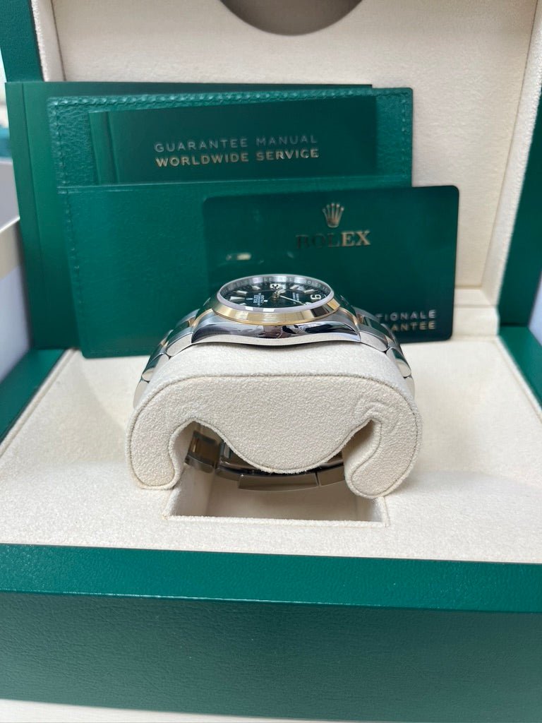 Rolex Steel and Yellow Gold Oyster Perpetual Explorer - Black Dial - Oyster Bracelet