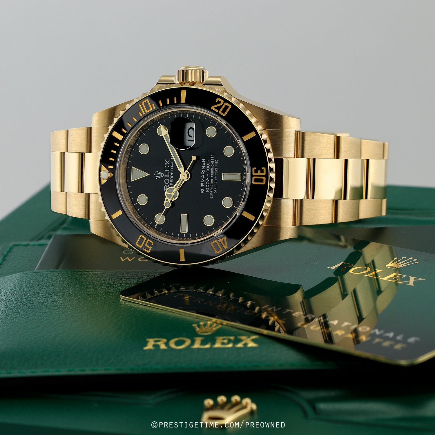 Rolex Perpetual Submariner Date 41mm Black Dial Yellow Gold 126618LN