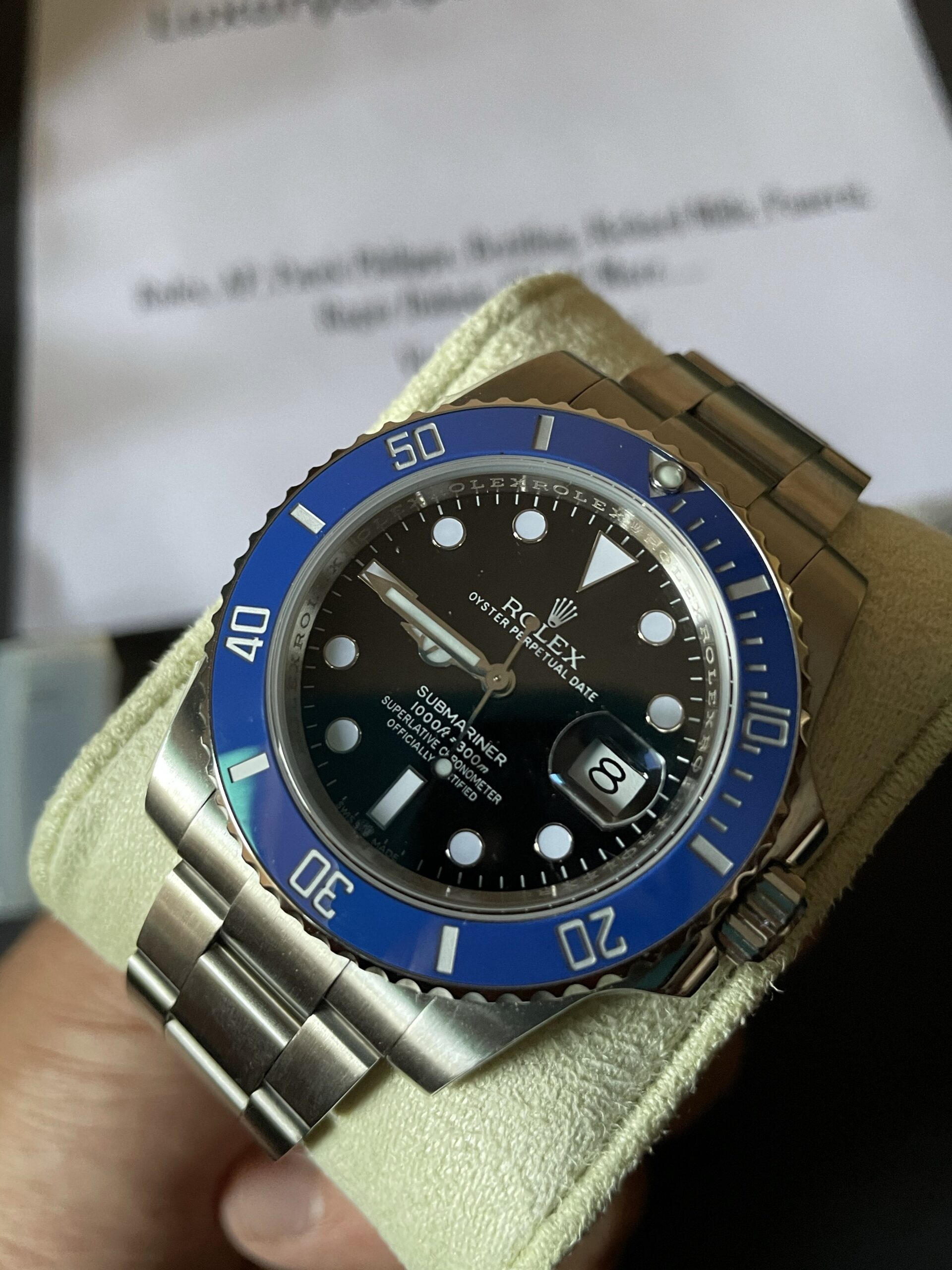 Rolex Submariner 126619LB Black Dial 3235 Blue Bezel Black DIal