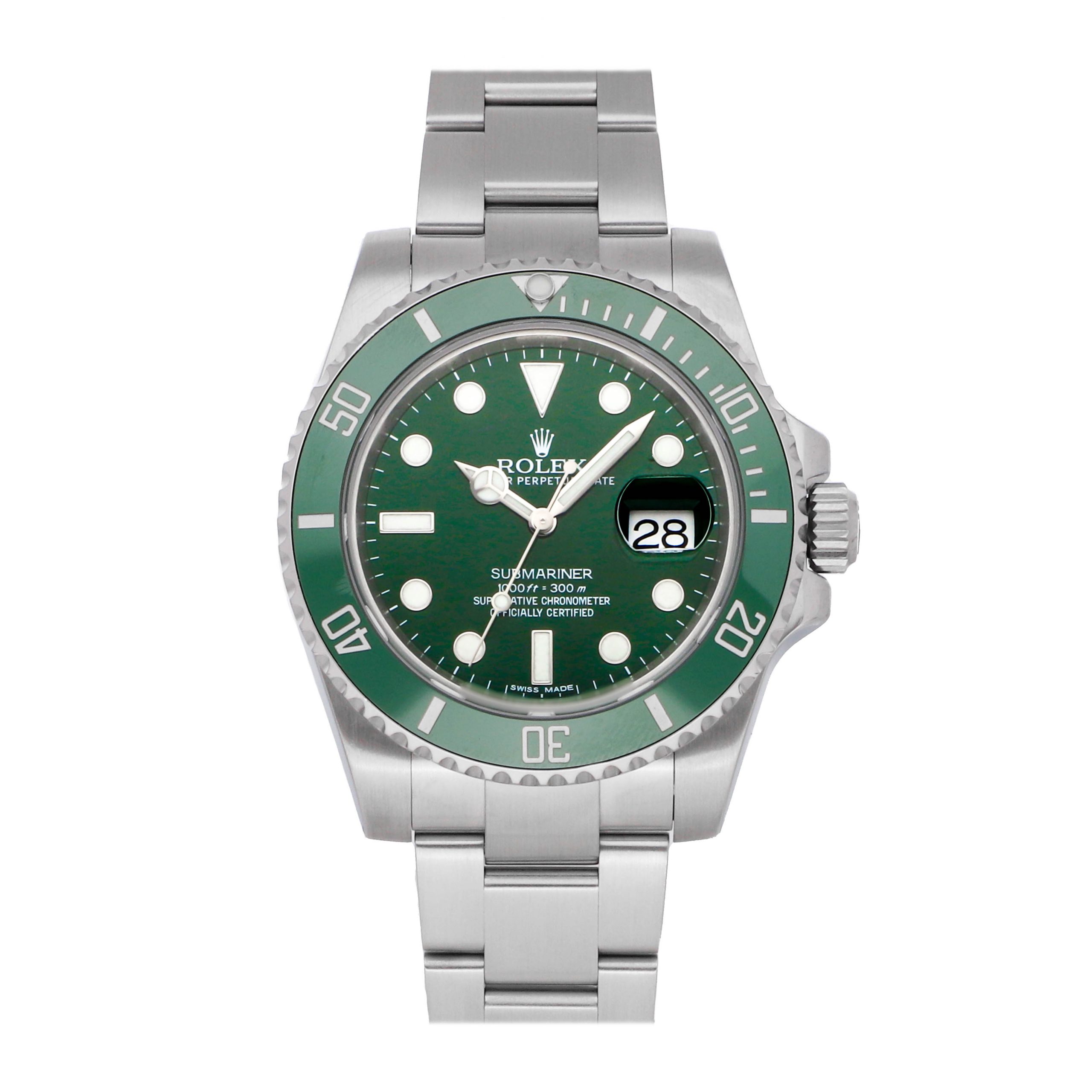 Rolex Super Clone Watch : Submariner Date “Hulk” 116610LV-0002