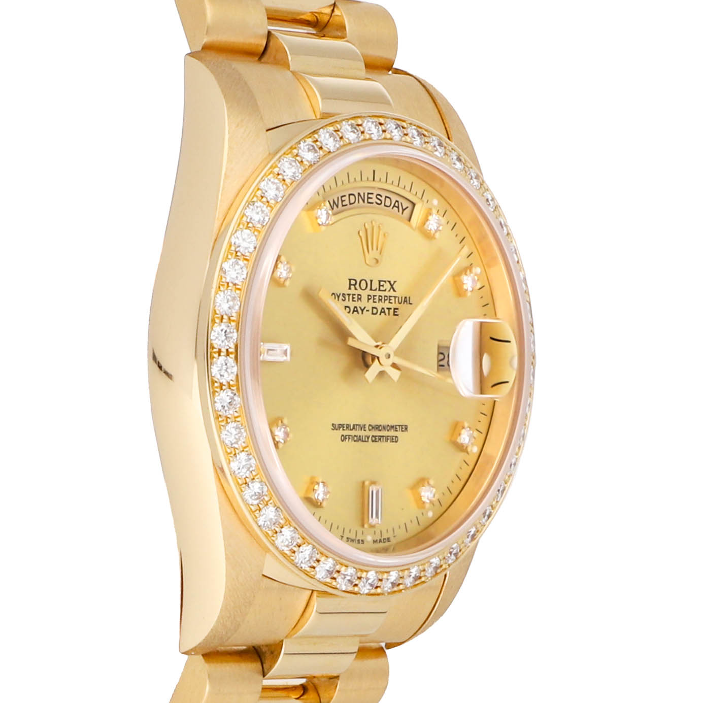 Rolex Super Clone Watch : Day-Date 18348 CHP SM RD BG PRS