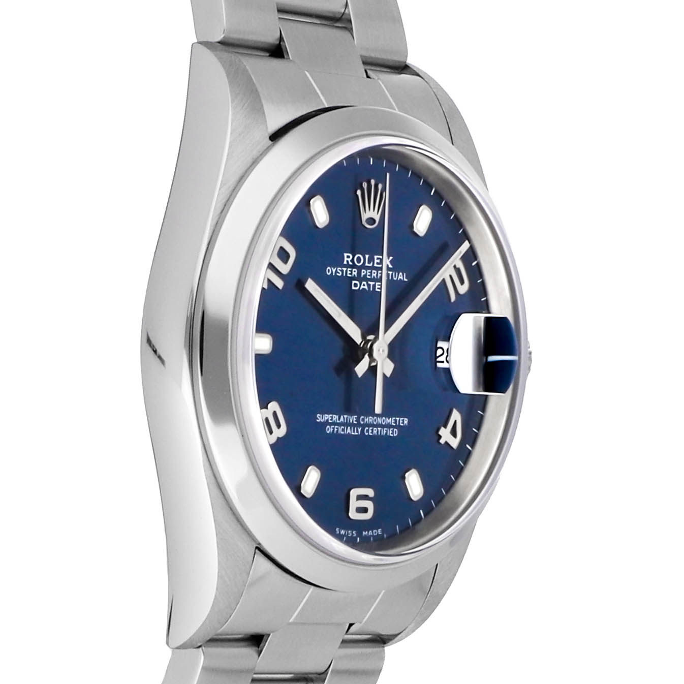 Rolex Super Clone Watch : Oyster Perpetual Date 15200 BLU IX AR OYS