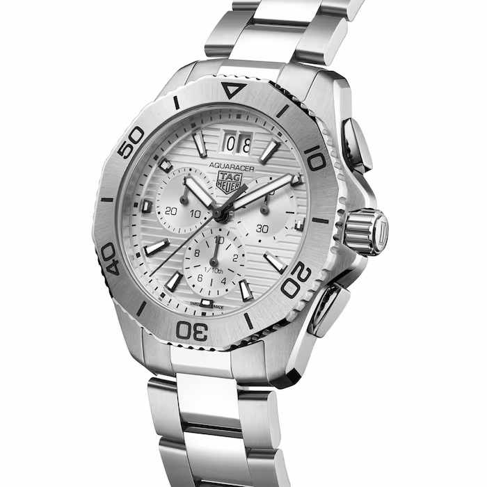 TAG HEUER Aquaracer Chronograph 40mm Mens Watch Grey CBP1111.BA0627