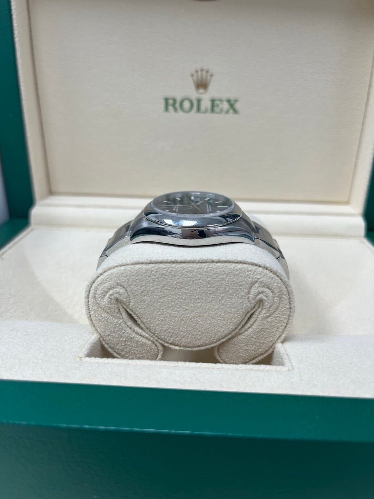Rolex Oyster Perpetual 31 Domed Bezel Blue Index Dial Oyster Bracelet (Ref# 277200)