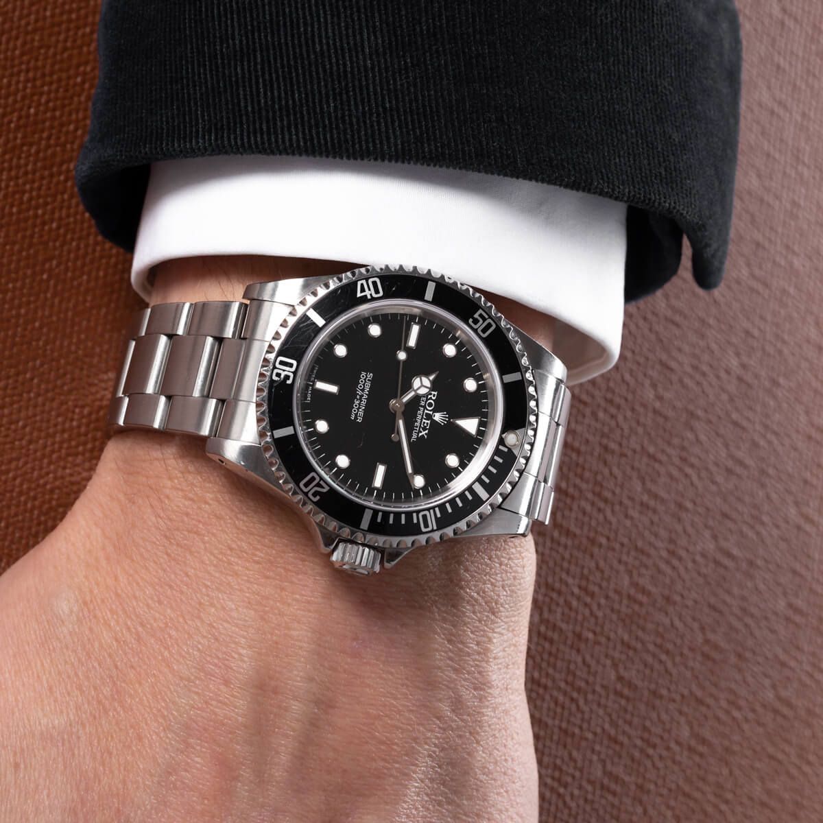 Rolex Submariner Series 114060-0002 Black Disk Watch (Black Water Ghost)