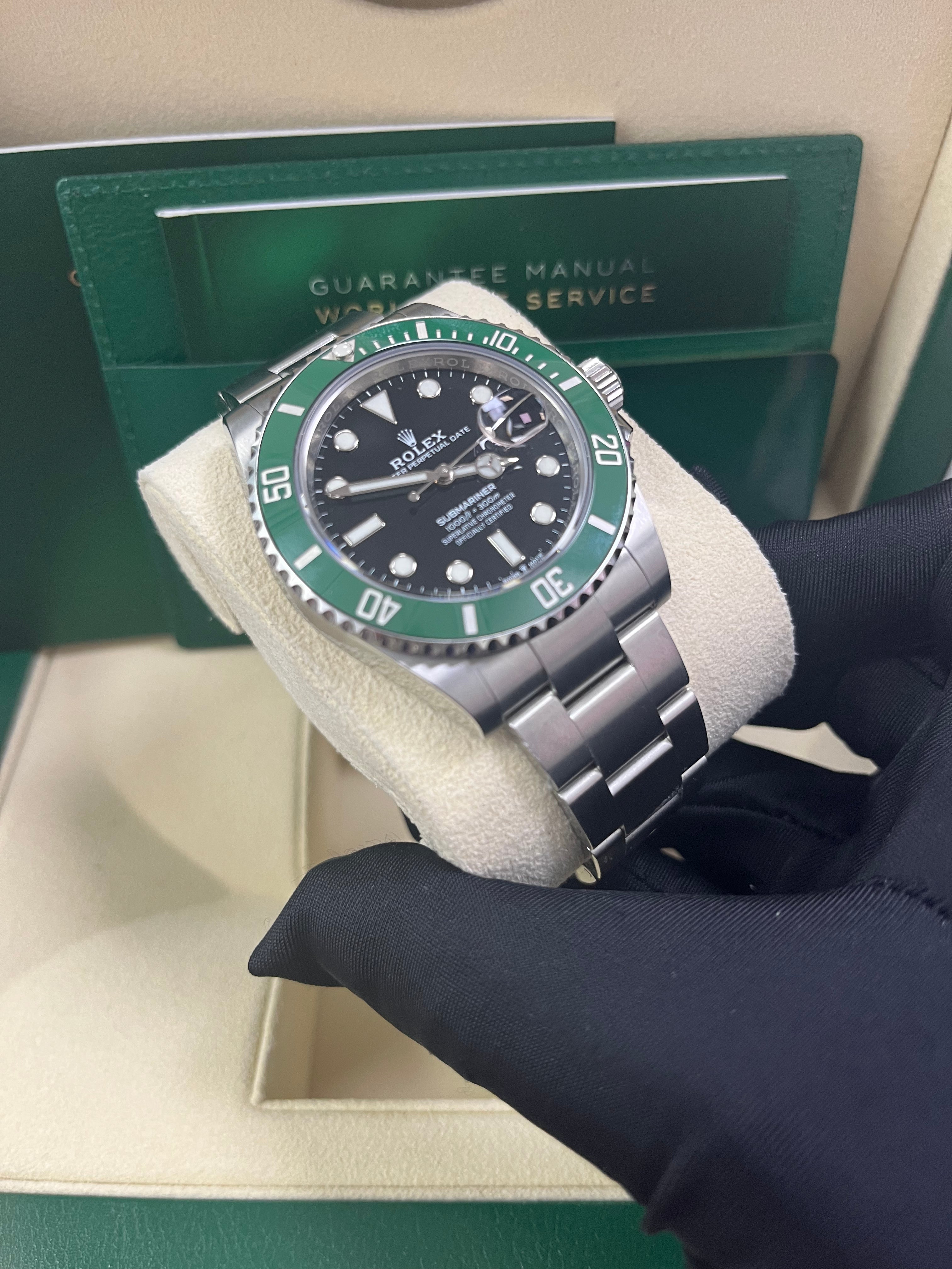 Rolex Submariner Stainless Steel The Starbucks - Kermit Black and Green Bezel (Ref#126610LV)