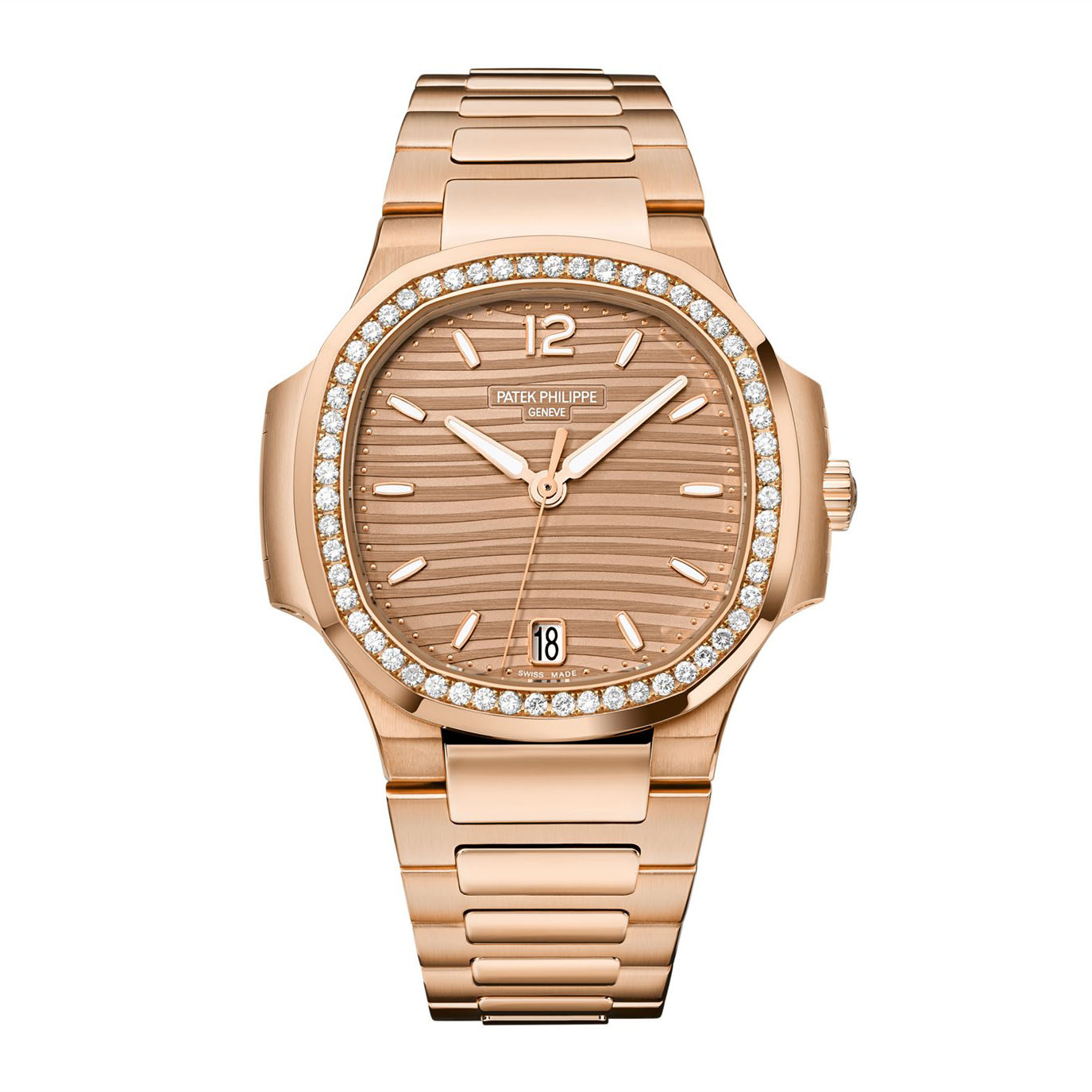 Patek Philippe Nautilus Rose Gold Diamond Bezel 7118/1200R-010