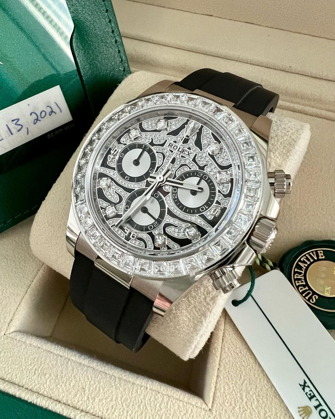 Rolex Daytona 116589TBR Eye of the Tiger White Gold UNWORN