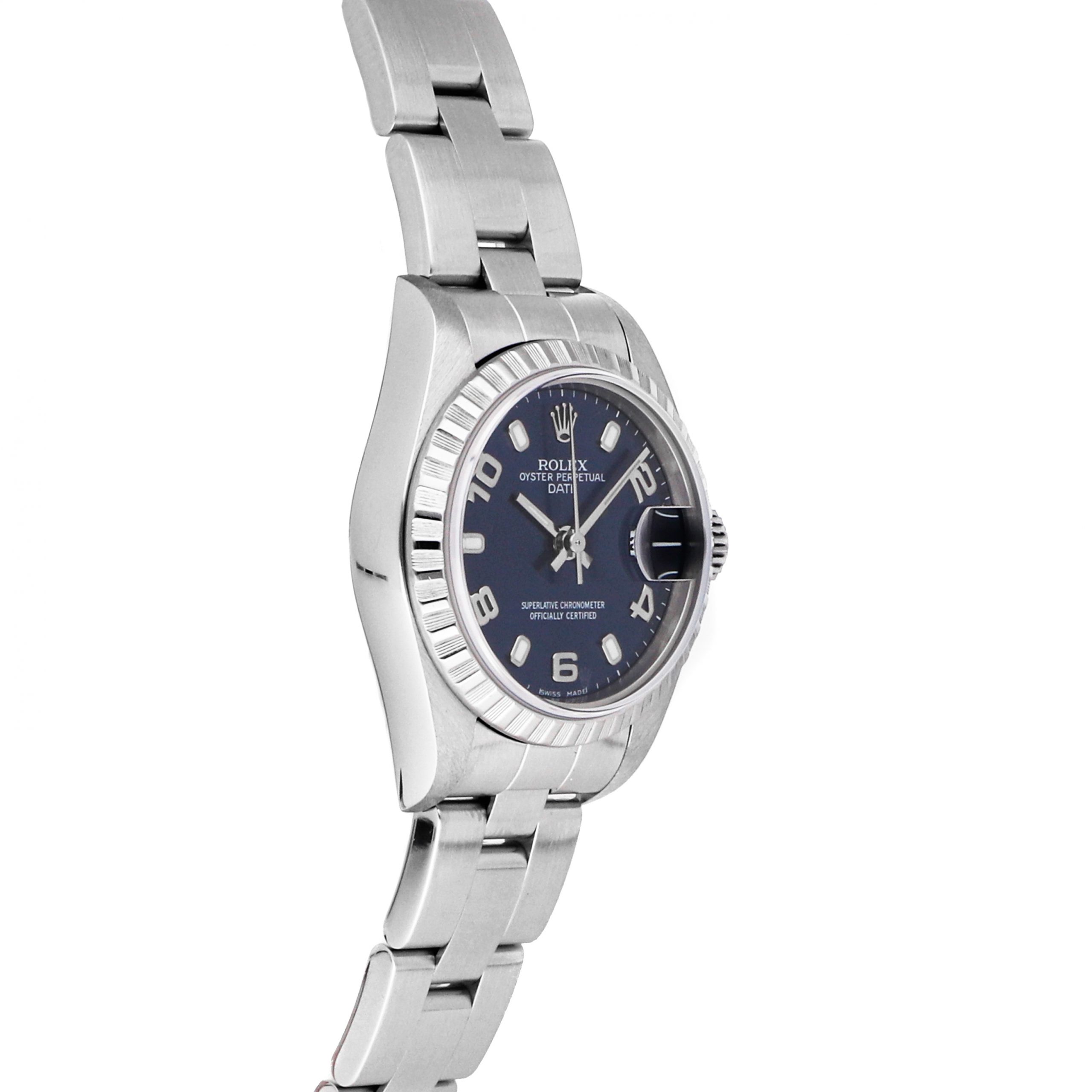 Rolex Super Clone Watch : Oyster Perpetual Date 79240 BLU IX AR OYS