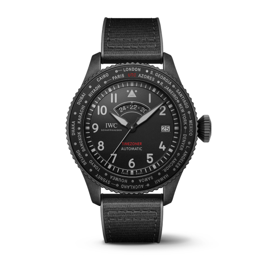 IWC PILOT'S WATCH TIMEZONER TOP GUN CERATANIUM®
