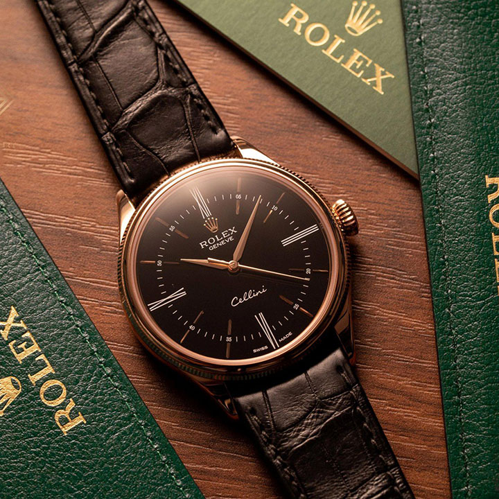 Rolex Cellini Men’s 39mm m50505-0009 Automatic Leather Strap