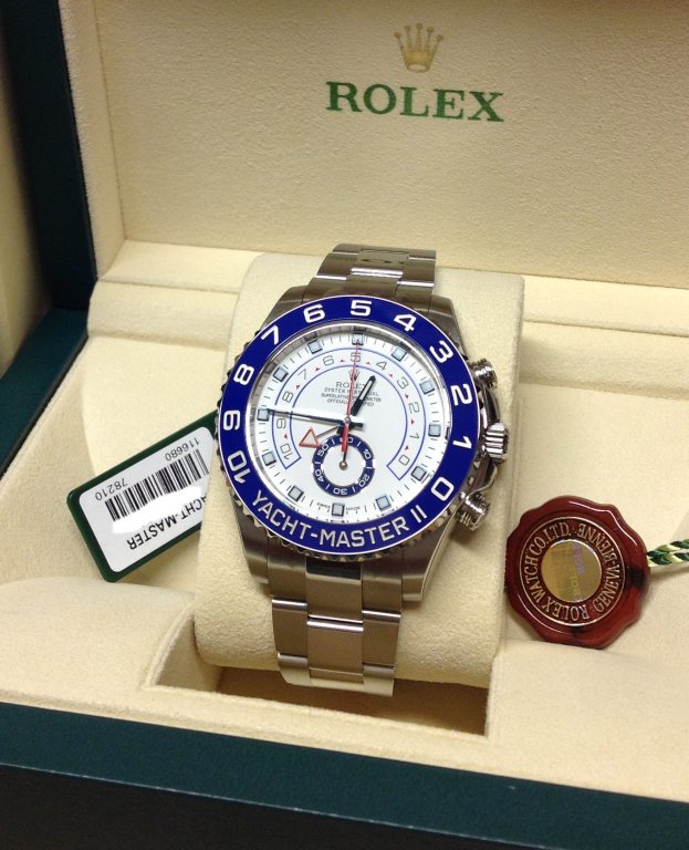 Rolex YACHT-MASTER II--(stainless steel strap) m116680-0002