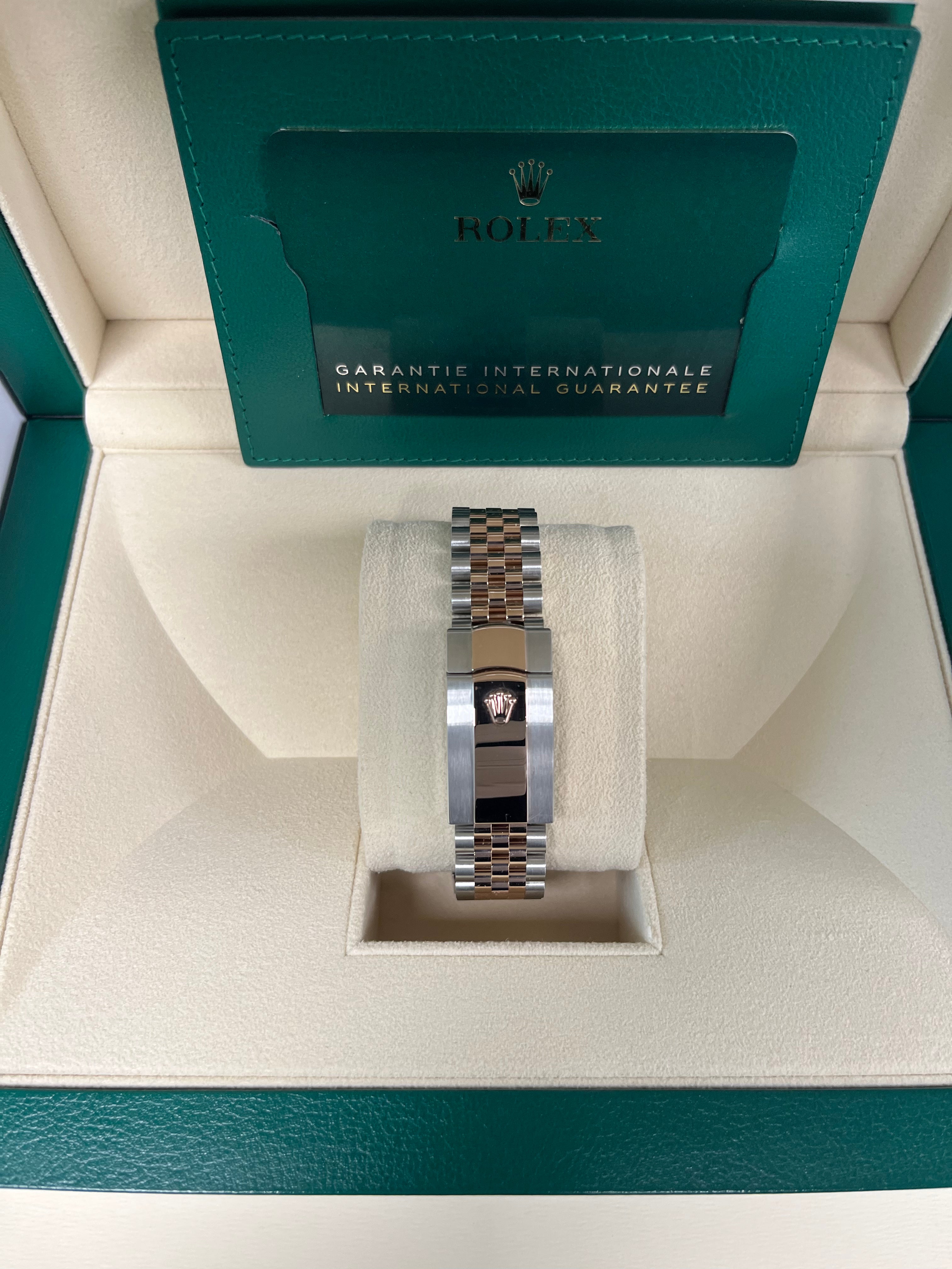 Rolex Datejust 41 Two-Tone Stainless Steel and Rose Gold/ Mother of Pearl Diamond Dial/ Fluted Bezel/ Jubilee Bracelet (Ref#126331)