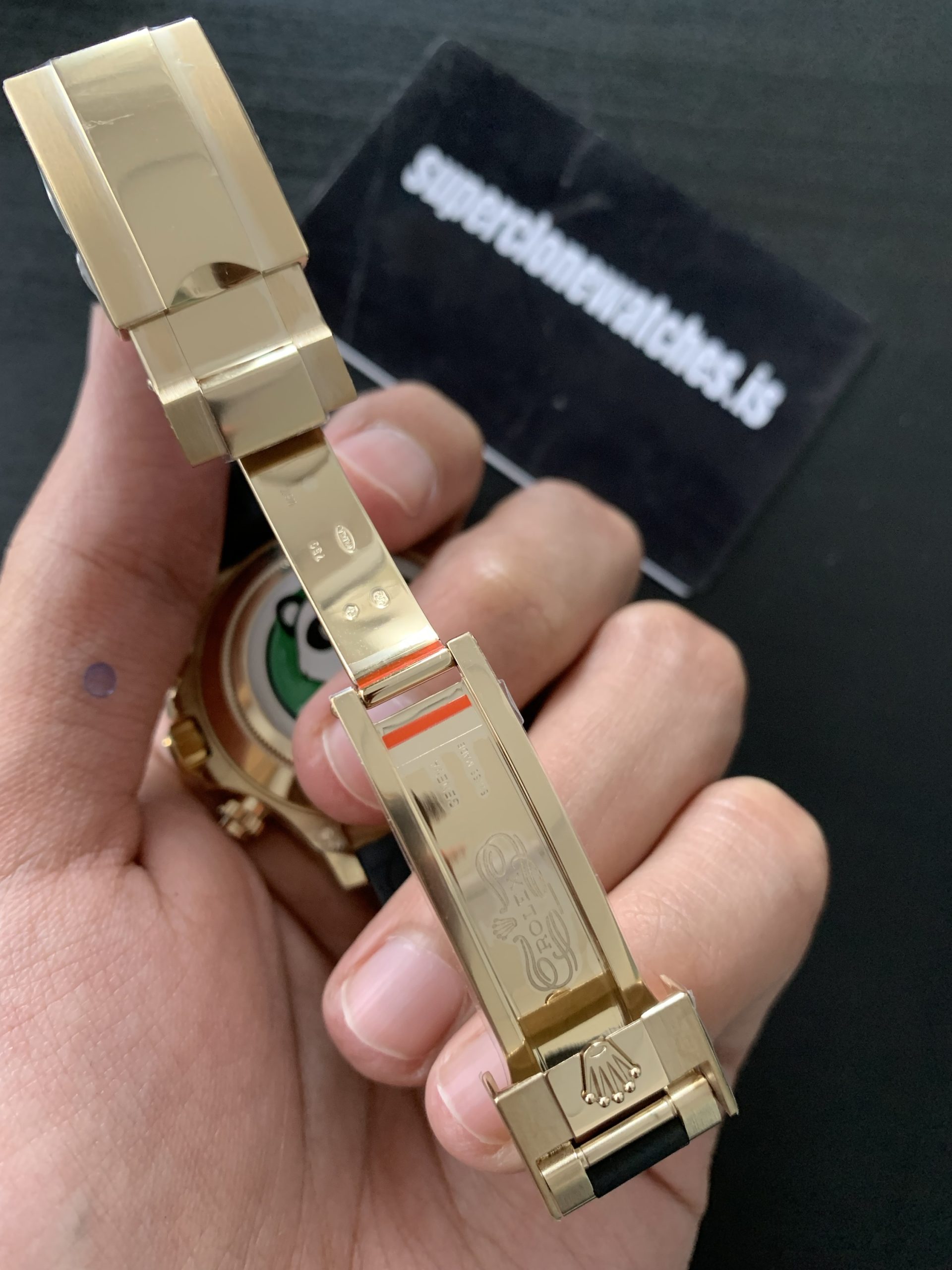 Paul Newman Rolex Daytona Ref.116518 Yellow Gold Oysterflex Replica