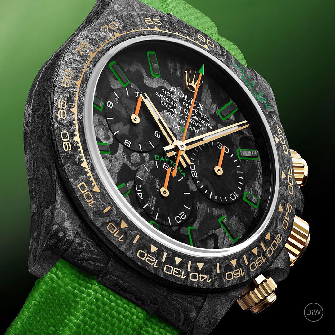 DiW Rolex Daytona “ALL CARBON LIME