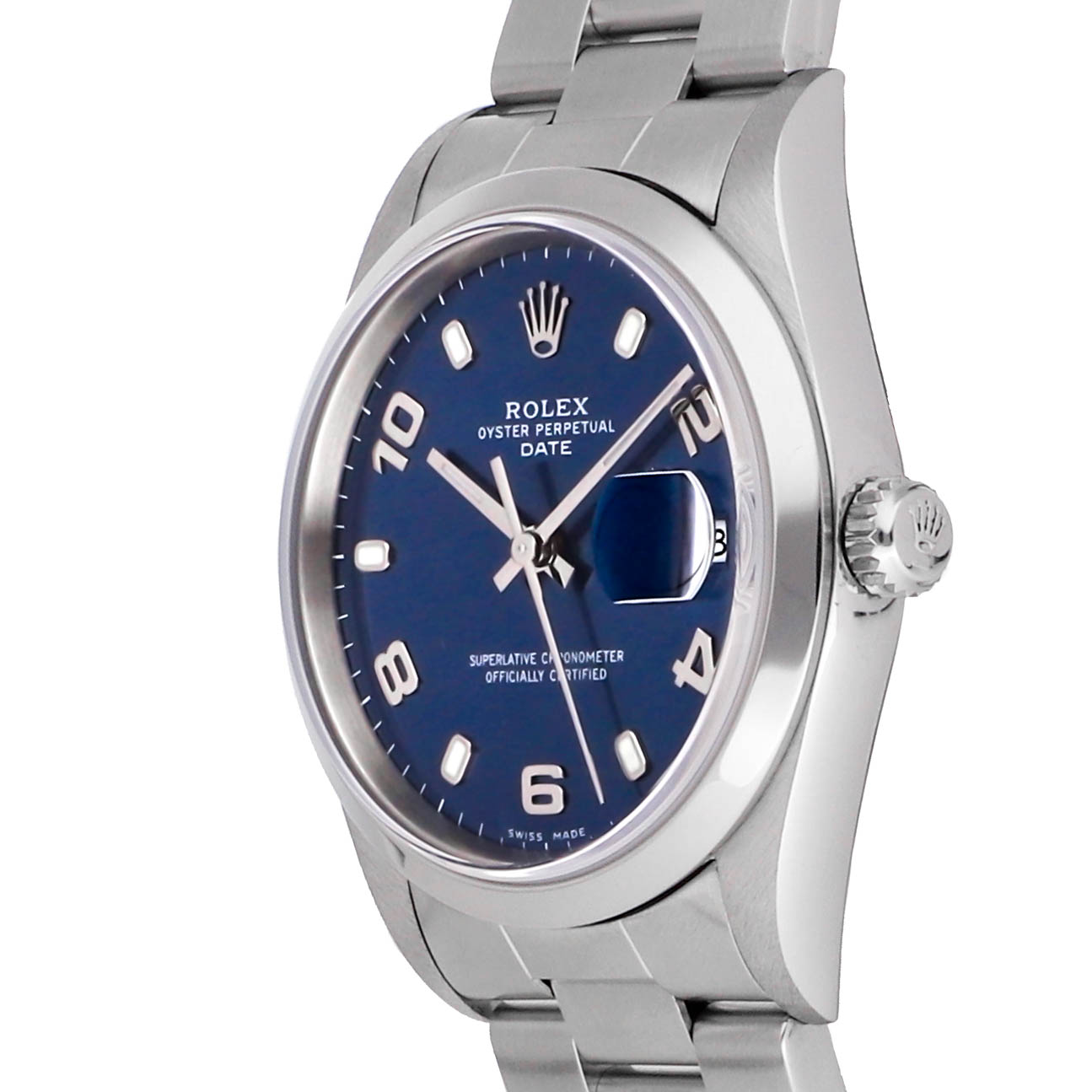 Rolex Super Clone Watch : Oyster Perpetual Date 15200 BLU IX AR OYS