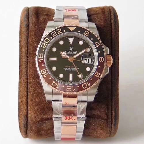 Two-Tone Rolex GMT Master ii Rootbeer ref126711CHNR Swiss 3285 Clone Movement