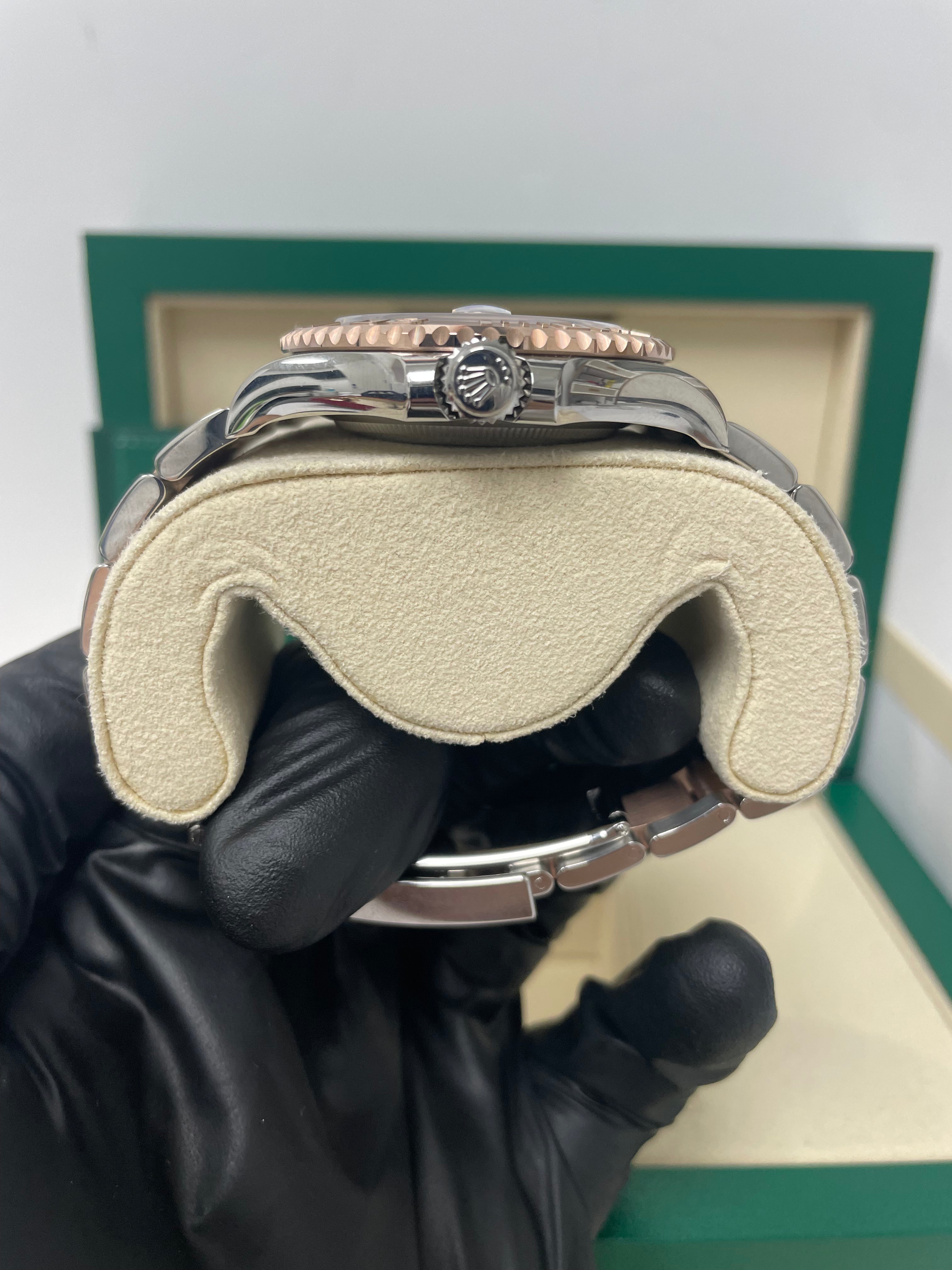 Rolex Steel and Everose Gold Rolesor Yacht-Master 40 Watch Black Dial (Ref #126621)