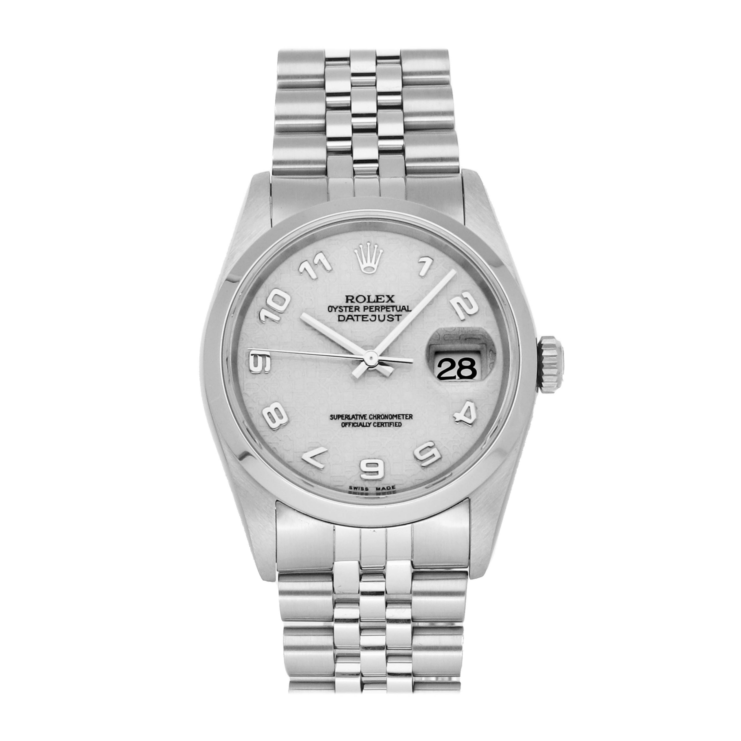 Rolex Super Clone Watch : Datejust 16200 IVR JUB ARB JUB